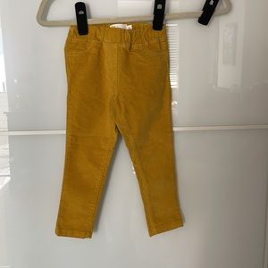 Yellow Corduroy Boden Pants 3T